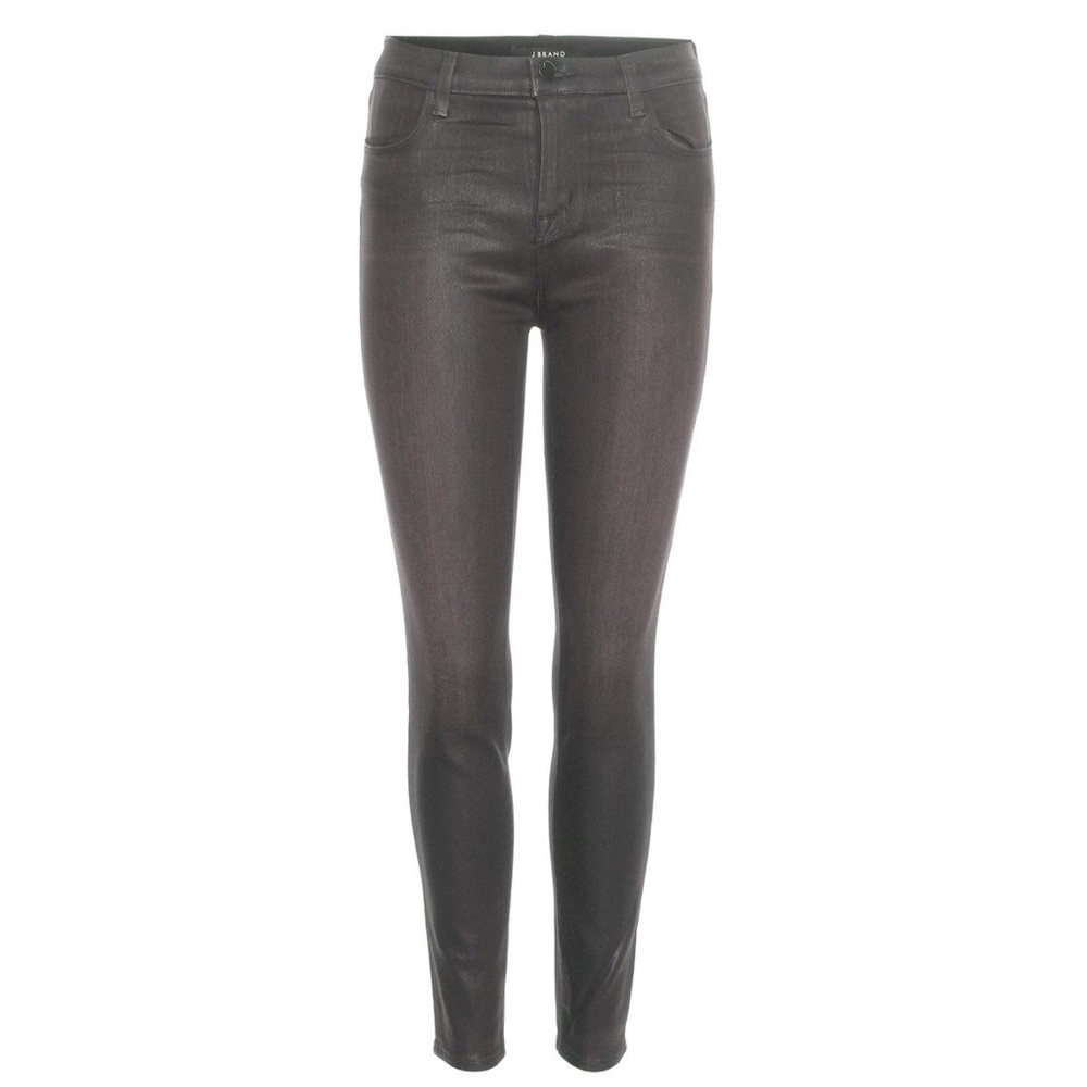 J Brand Waxed Coating Charcoal Skinny Jeans 😍
